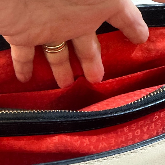 Kate Spade Cedar Street Colorblock Hayden CrossbodySatchel - Ivory/Cream & Black - Picture 6 of 13